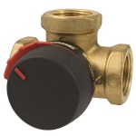 Esbe 3-tee ventiil DN20 - Rp 3/4, Kvs 6,3